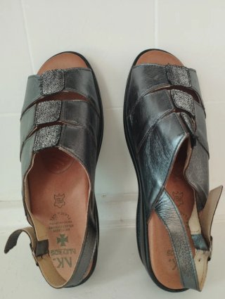 Sandalias Aleykos Plateadas