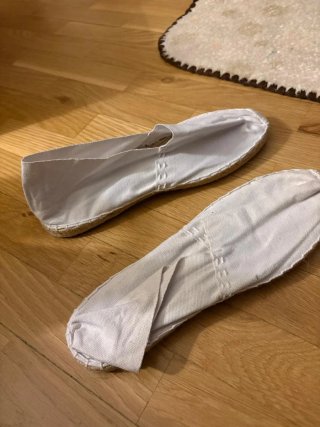 Alpargatas blancas mujer