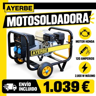 Motosoldadora Ayerbe 120A Motor Honda