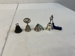 campanelle da collezione lotto di 4 Metallo e...