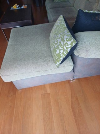 Sofá Chaise Longue Verde