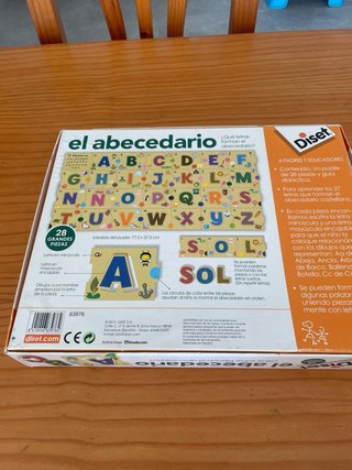 GRATIS con compra – Puzzle abecedario Diset 4+