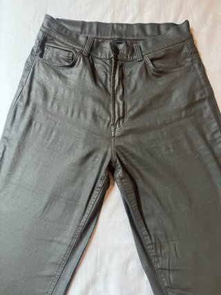 Pantalón recto cinco bolsillos marrón