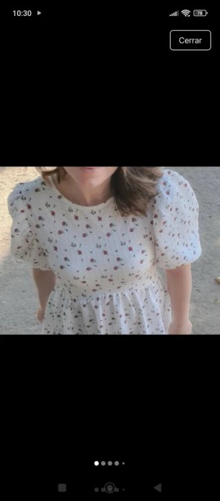 Vestido Babydoll Estampado Topshop