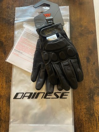 Guantes Moto Dainese Cuero Negro Talla M Nuevos