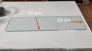Estantería de cristal 92x23 cm