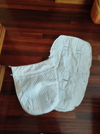 Saco para silla de bebé blanco