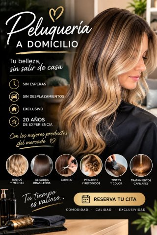 Peluquera a domicilio