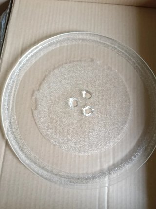 Plato de cristal para microondas de 25,5 diametro