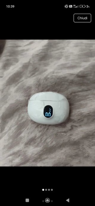 Auricolari Bluetooth TWS Bianchi