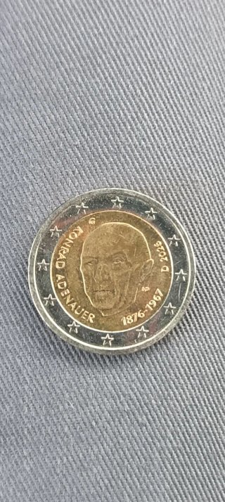 Moneta 2 Euro Commemorativa Konrad Adenauer
