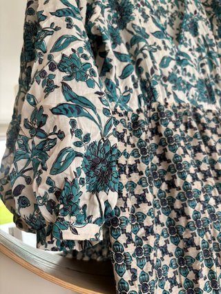 Vestido Largo Estampado Zara