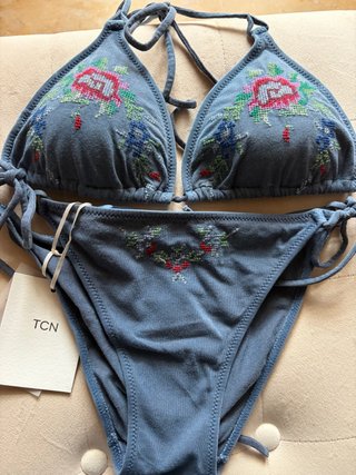 Bikini TCN Azul con Bordados