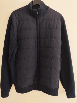 Chaqueta Dustin azul acolchada y de punto
