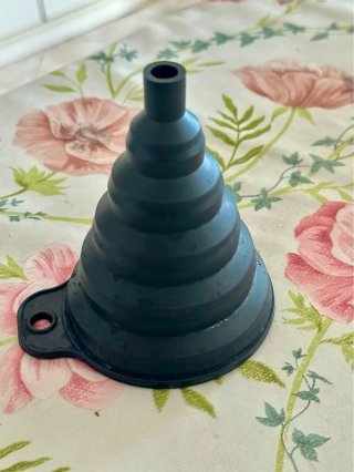 Imbuto Pieghevole in Silicone Nero multiuso