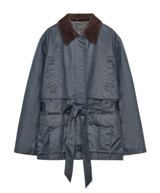 Chaqueta/capa encerada Zara azul
