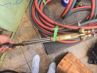 Soplete de corte con mangueras