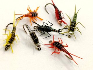 Set StoneFly — 5 ninfas sorpresa para pescador