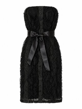 Vestido vintage negro encaje