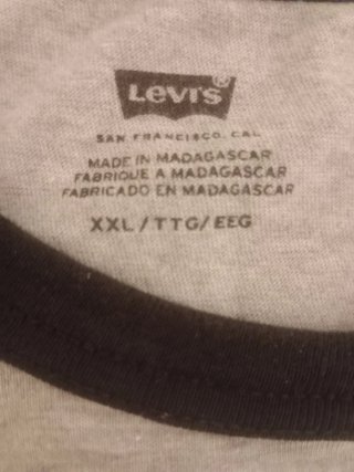 Levi's SS Ringer Tee en color gris jaspeado xxl