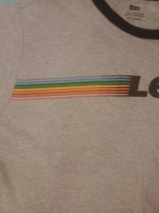 Levi's SS Ringer Tee en color gris jaspeado xxl