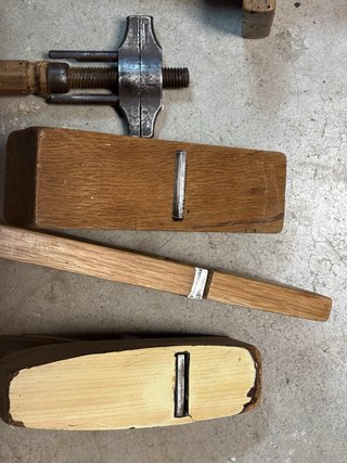 Herramientas de carpintería antiguas
