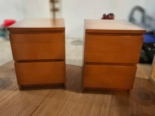 2 Mesitas Noche Malm Ikea