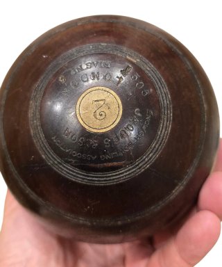 3 Bolas de madera para bolos