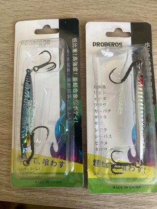 2 señuelos de pesca PROBEROS 21gr y 28gr. Jigs