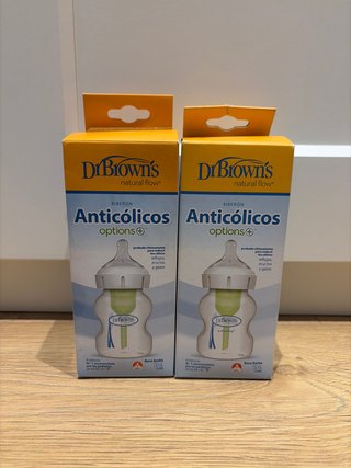 2 Biberones Dr. Brown's Anticólicos 150ml