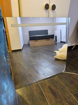 Espejo moderno con luz LED