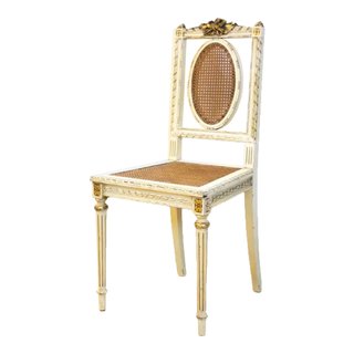 Sillas Estilo Luis XV Madera y Rattan