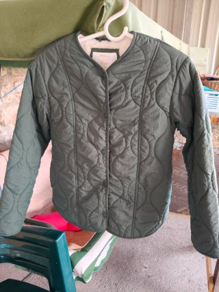 Parka Acolchada Verde para Niña (11 años)