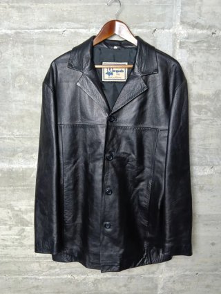 Abrigo 3/4 vintage de piel para hombre