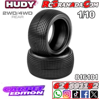 NEUMATICOS HUDY MOQUETA TRASERA 2WD/4WD 101 1/10
