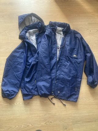 Chubasquero impermeable azul Talla G y P