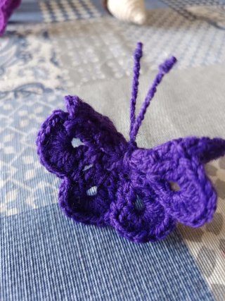 Mariposas de crochet hechas a mano
