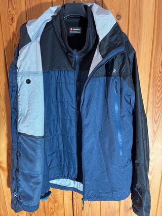 Chaqueta hombre Mountain Pro Negra y Azul