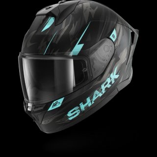 Casco Shark Skwal Cup Inkrider Negro y Azul