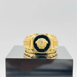 Sello Medusa Greca 18K Negro