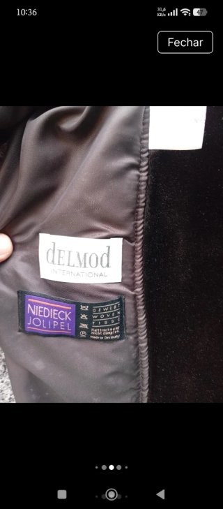 Sobretudo Vintage Delmod Gabardina Impermeável