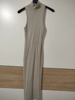Vestido Ajustado Beige