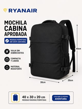 Mochila de Viaje 40x30x20 cm
