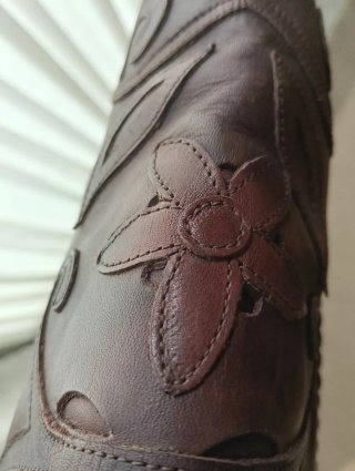 Botas piel marrón chocolate talla 39