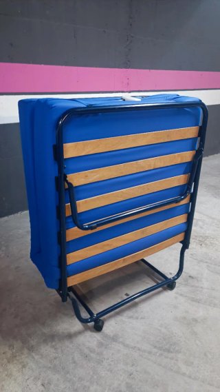 Cama Plegable 190x80cm con Colchón escamoteable