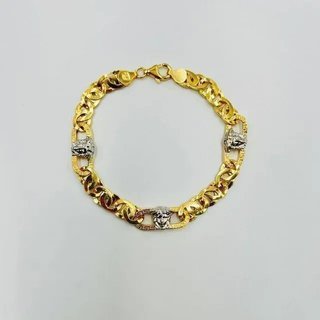 Pulsera Cartier Medusa Greca Bicolor 8MM 18K