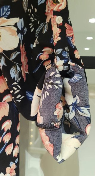 Vestido largo estampado floral