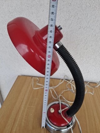 Flexo de escritorio vintage rojo