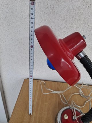 Flexo de escritorio vintage rojo