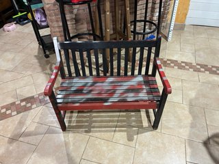 Banco infantil madera pintado